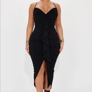 🌟 NEW BLACK MIDI DRESS